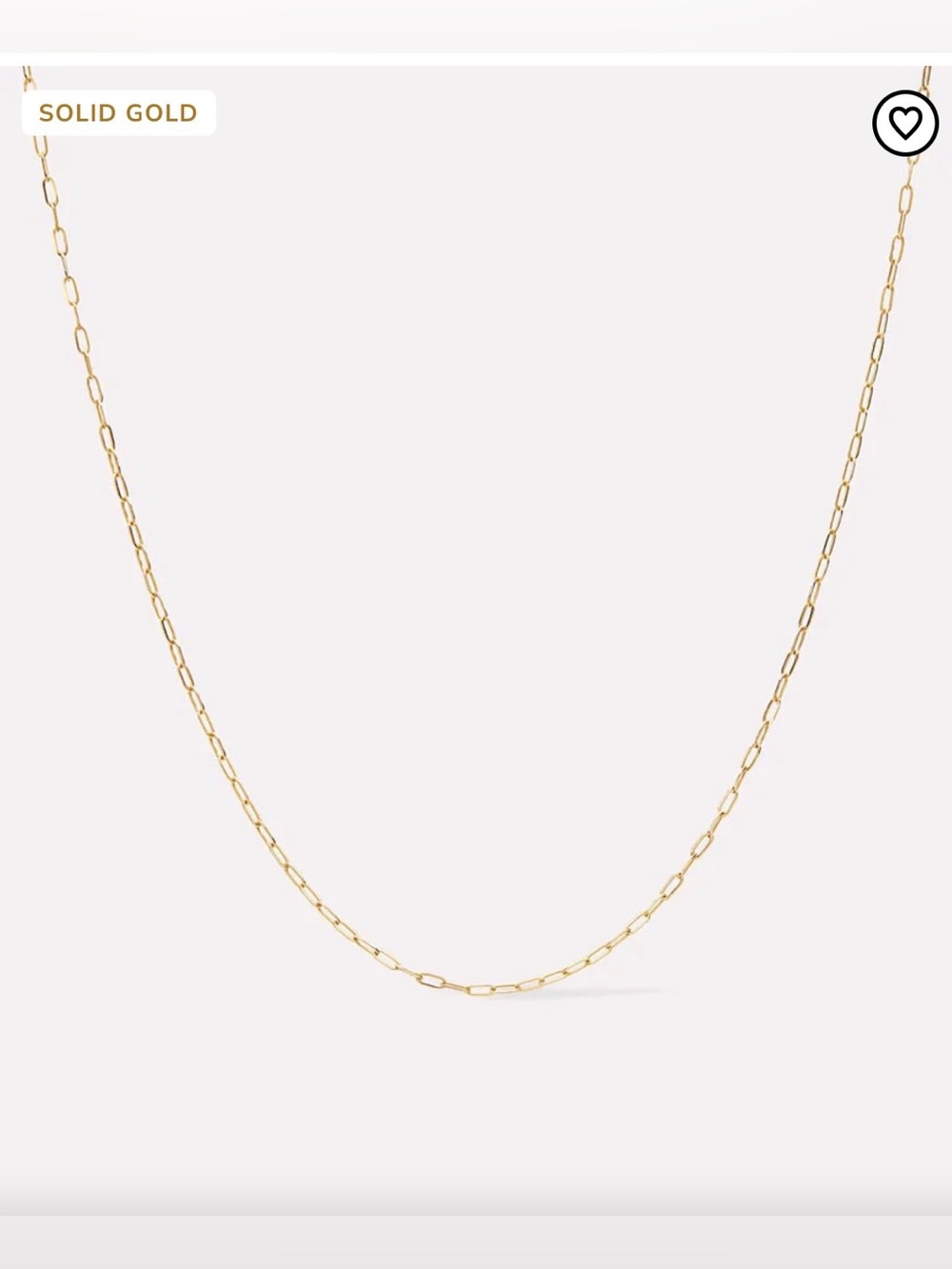 Brand new in box
10k Gold Paperclip Necklace 18”
Ana Luisa
Mine is still boxed